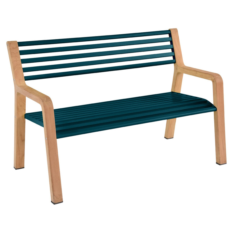 Somerset Bench - Fermob - Outdoor Furniture - Acapulco Blue - HORNE