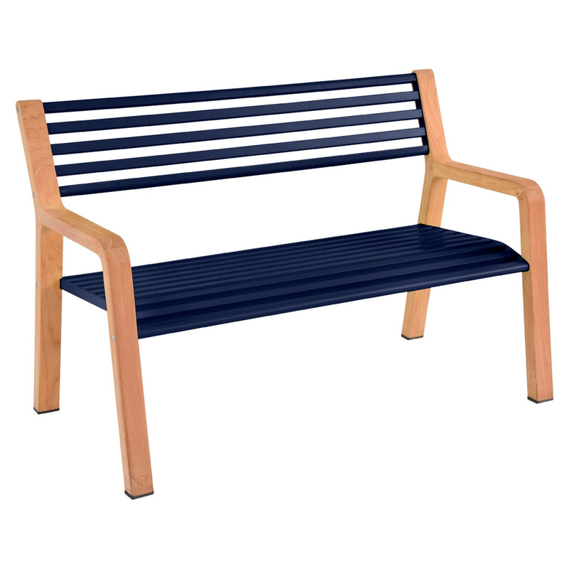 Somerset Bench - Fermob - Outdoor Furniture - Acapulco Blue - HORNE