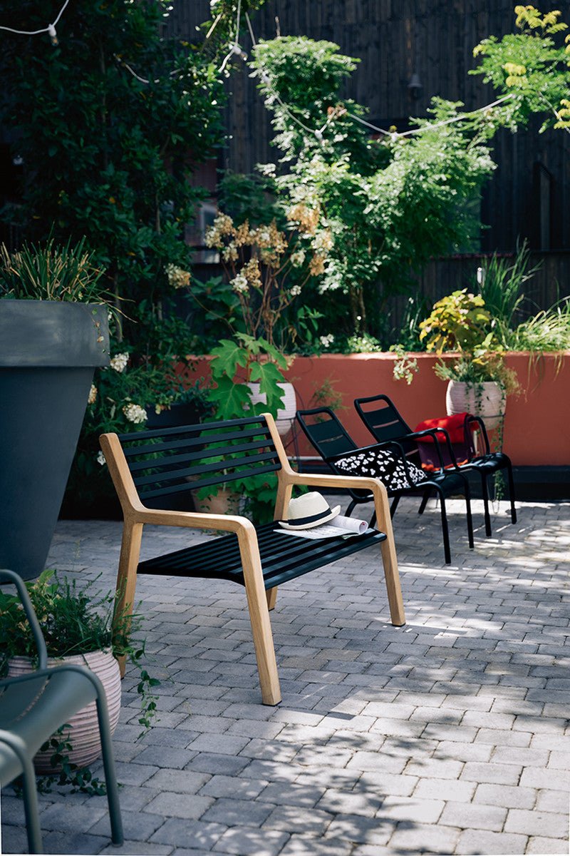 Somerset Bench - Fermob - Outdoor Furniture - Acapulco Blue - HORNE