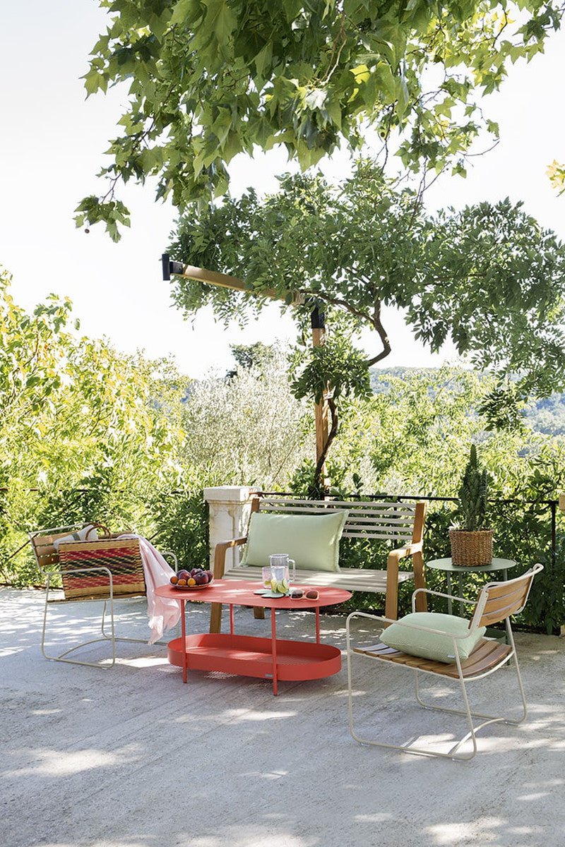 Somerset Bench - Fermob - Outdoor Furniture - Acapulco Blue - HORNE