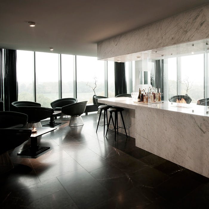 Black Lacquer Space Stools