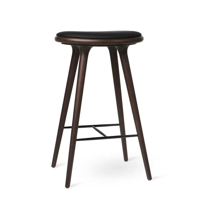 Space Stools - Dark Stain Beech - Mater - Stools + Benches + Ottomans - Bar Stool: 29