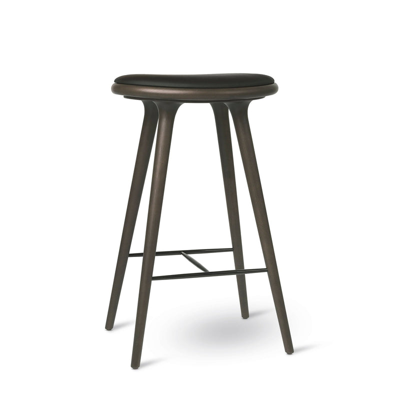 Space Stools - Sirka Grey Stain Beech - Mater - Stools + Benches + Ottomans - Bar Stool: 29