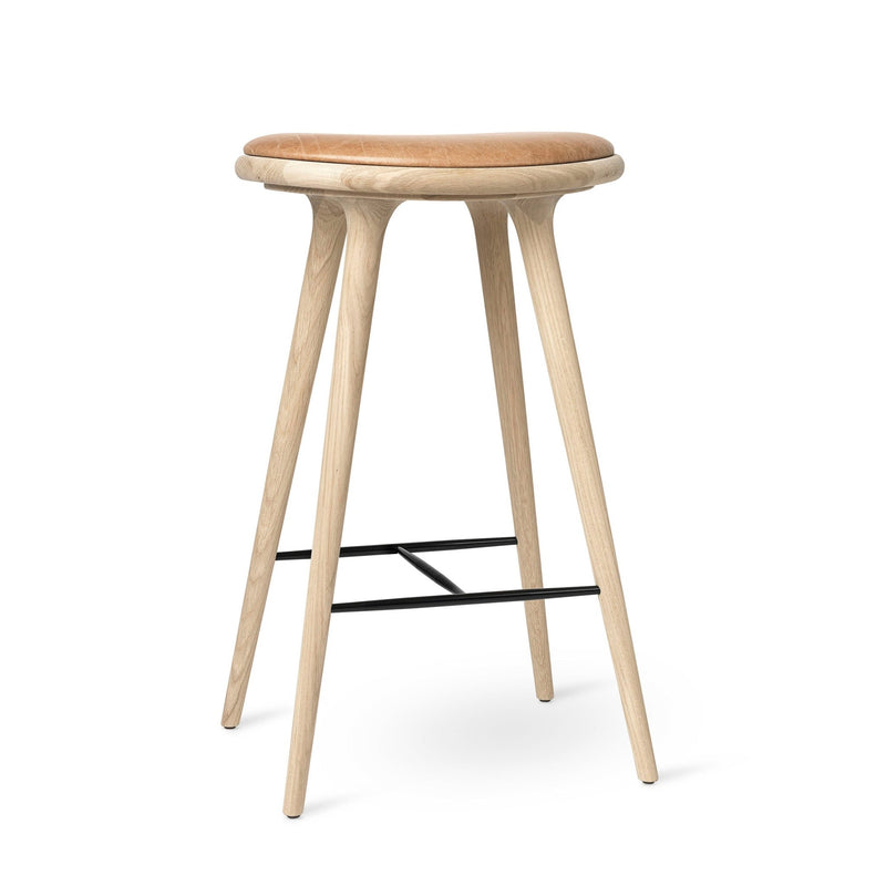 Space Stools - Soaped Oak - Mater - Stools + Benches + Ottomans - Bar Stool: 29