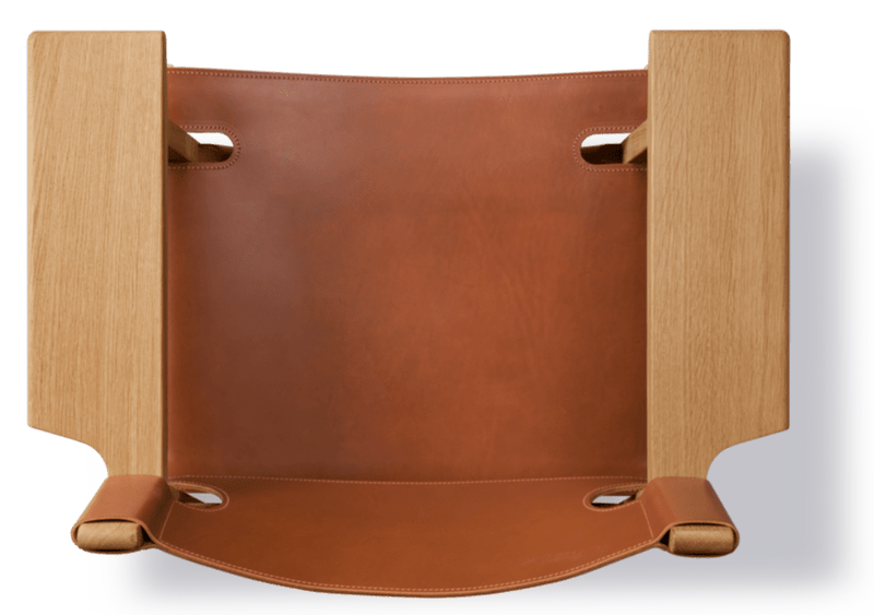 Spanish Chair - Fredericia - Chairs - Natural Saddle Leather/Soaped Oak - HORNE