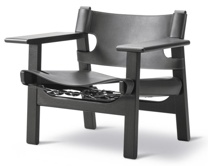 Spanish Chair - Fredericia - Chairs - Natural Saddle Leather/Soaped Oak - HORNE