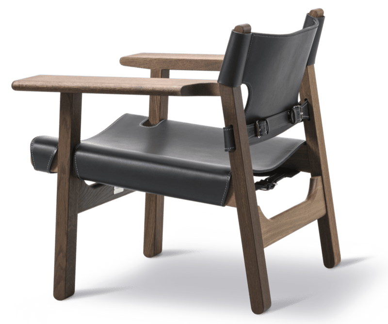 Spanish Chair - Fredericia - Chairs - Natural Saddle Leather/Soaped Oak - HORNE