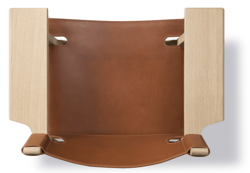 Spanish Chair - Fredericia - Chairs - Natural Saddle Leather/Soaped Oak - HORNE