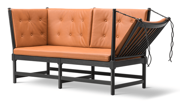 Spoke - Back Sofa - Black Lacquered Oak - Fredericia - Sofas - Omni 307 - HORNE