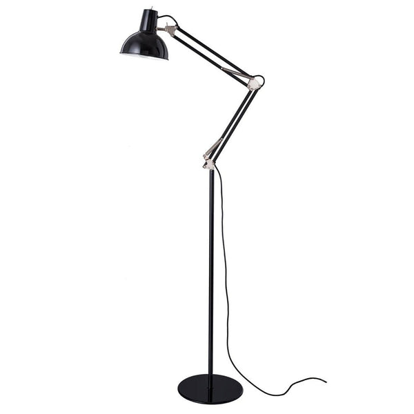 Spring Balanced Floor Lamp - Midgard - Floor Lamps - Black - HORNE