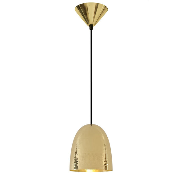 Stanley 1 Brass Pendant - Hammered Finish - Original BTC - Pendants - HORNE