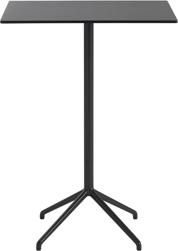 Still Rectangular Cafe Table - Large - Muuto - Table + Task - Black Top & Black Base - HORNE