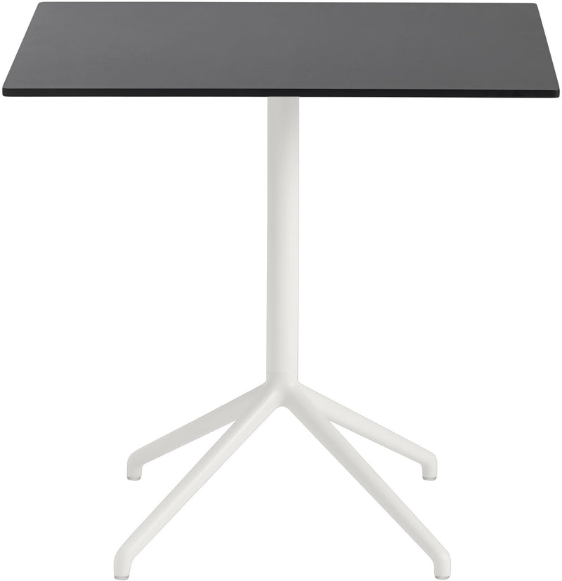 Still Rectangular Cafe Table - Small - Muuto - Table + Task - Black Top & Black Base - HORNE