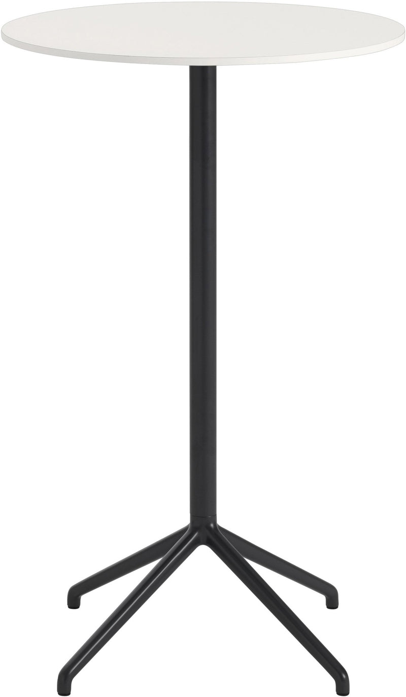 Still Round Cafe Table - Large - Muuto - Table + Task - Black Top & Black Base - HORNE