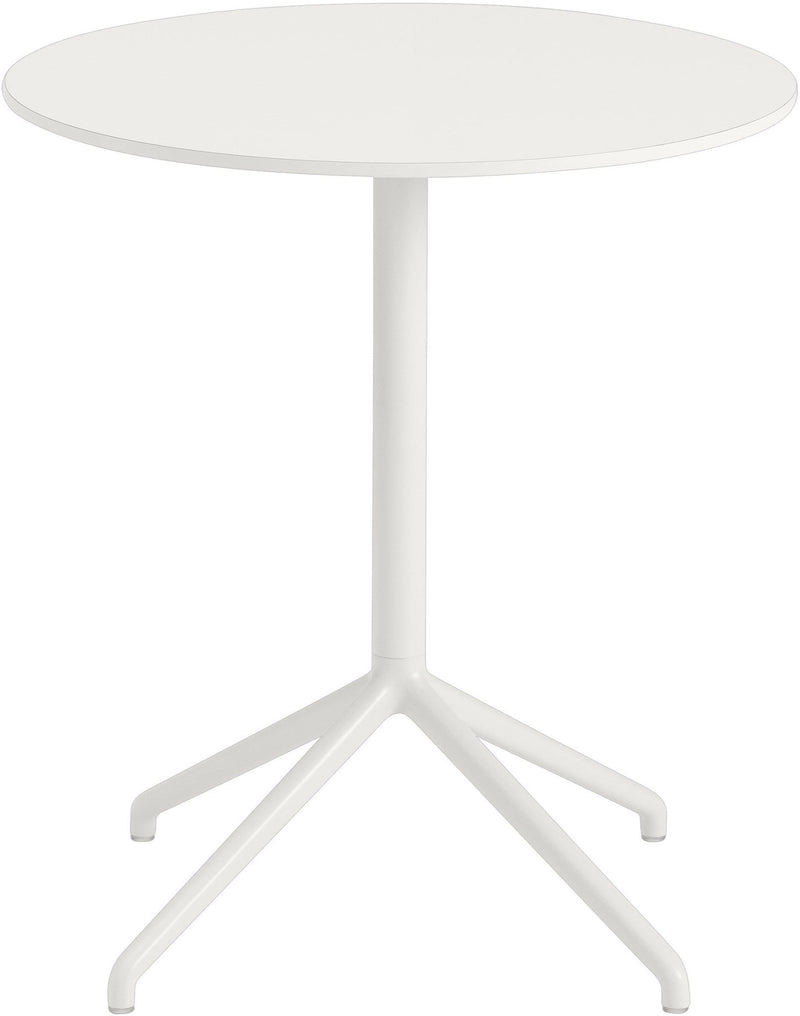 Still Round Cafe Table - Small - Muuto - Table + Task - Black Top & Black Base - HORNE