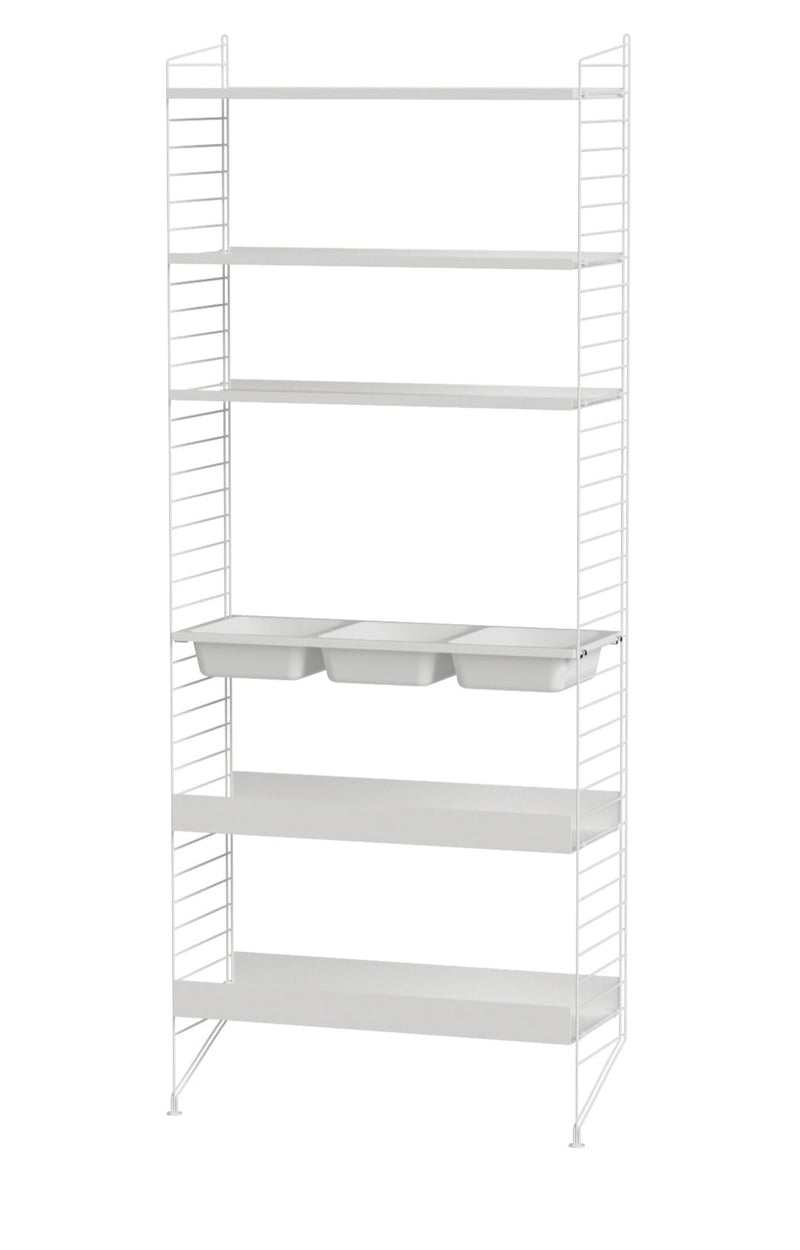 String Bathroom Shelving - Unit L - String Furniture - Shelving - White - HORNE