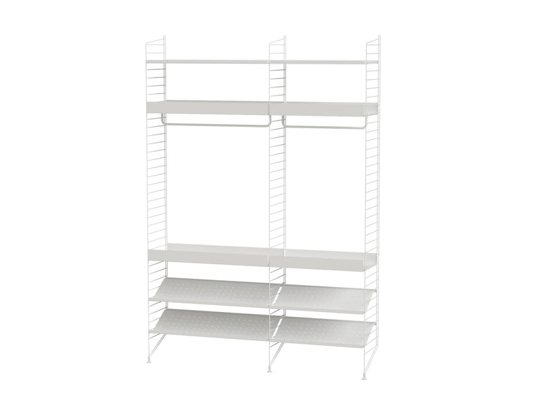 String Bedroom Shelving - Unit C - String Furniture - Shelving - White - HORNE