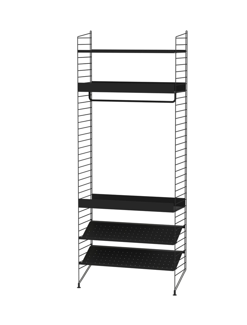 String Bedroom Shelving - Unit D - String Furniture - Shelving - White - HORNE