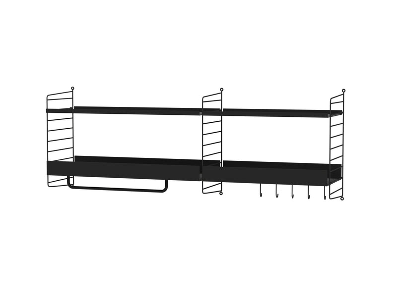 String Hallway Shelving - Unit J - String Furniture - Shelving - White - HORNE