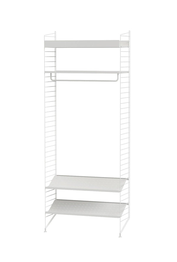 String Hallway Shelving - Unit L - String Furniture - Shelving - White - HORNE