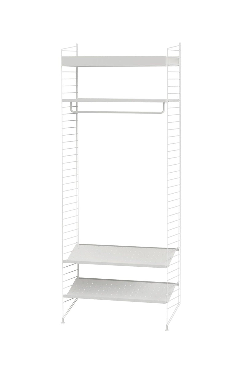 String Hallway Shelving - Unit L - String Furniture - Shelving - White - HORNE