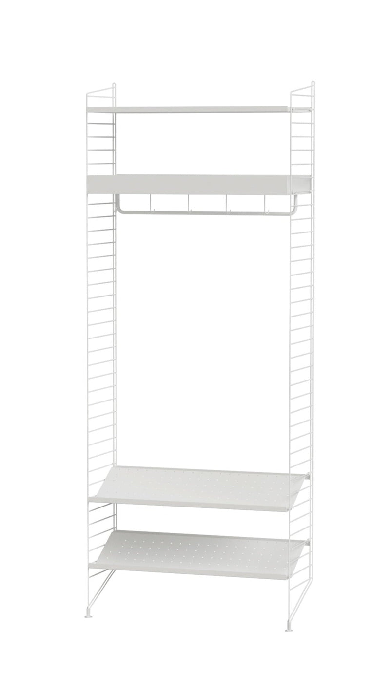 String Hallway Shelving - Unit R - String Furniture - Shelving - White - HORNE