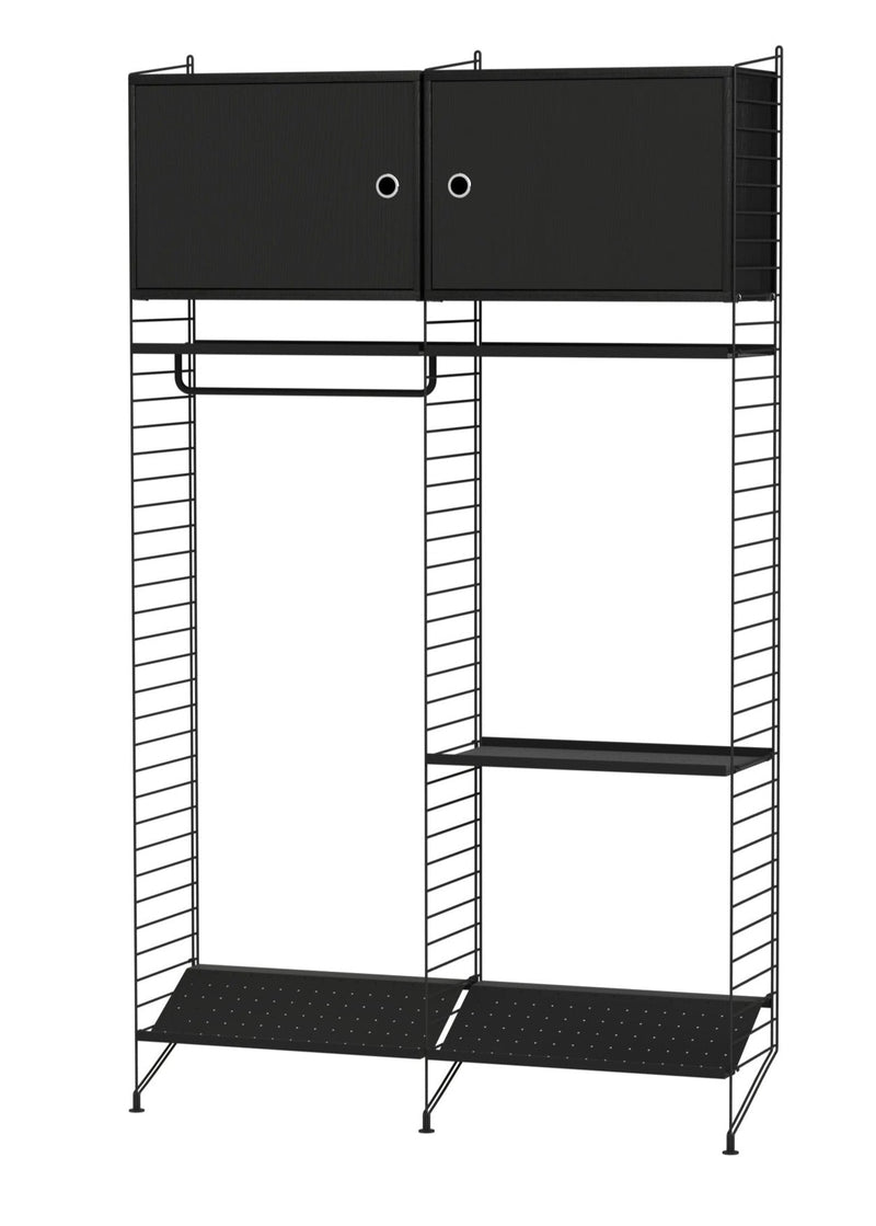 String Hallway Shelving - Unit T - String Furniture - Shelving - White - HORNE