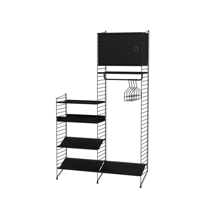 String Hallway Shelving - Unit U - String Furniture - Shelving - White - HORNE
