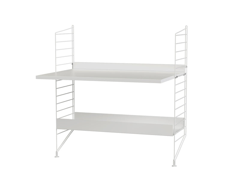 String Kids Room Shelving/Desk - Unit A - String Furniture - Shelving - White - HORNE