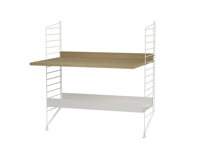 String Kids Room Shelving/Desk - Unit A - String Furniture - Shelving - White - HORNE