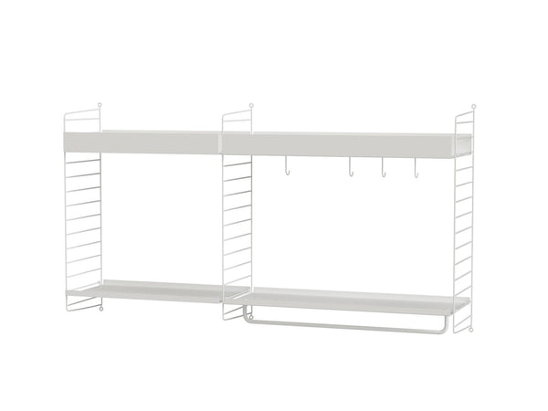String Kitchen Shelving - Unit A - String Furniture - Shelving - White - HORNE