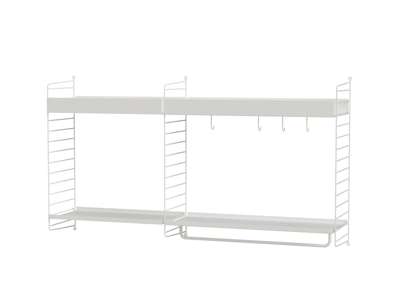 String Kitchen Shelving - Unit A - String Furniture - Shelving - White - HORNE