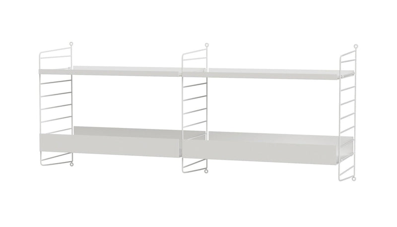 String Kitchen Shelving - Unit B - String Furniture - Shelving - White - HORNE