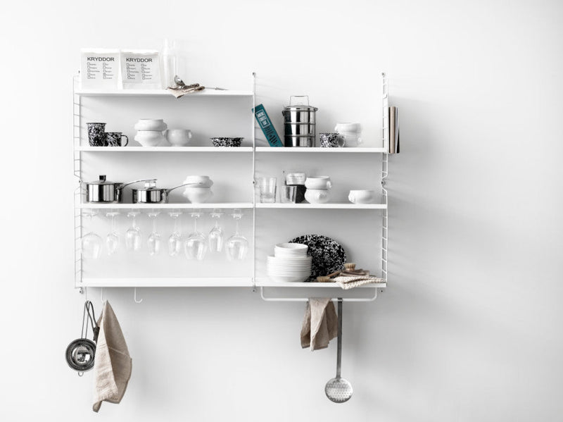 String Kitchen Shelving - Unit H - String Furniture - Shelving - White - HORNE