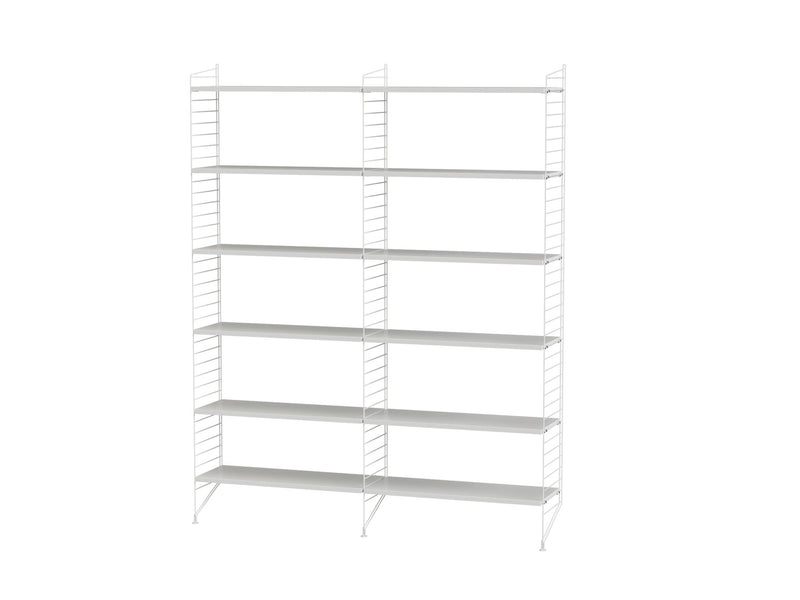 String Living Room Shelving - Unit A - String Furniture - Shelving - White - HORNE