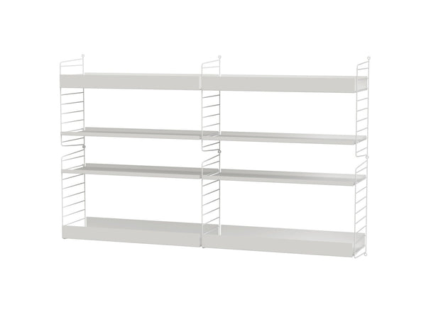 String Living Room Shelving - Unit L - String Furniture - Shelving - White - HORNE