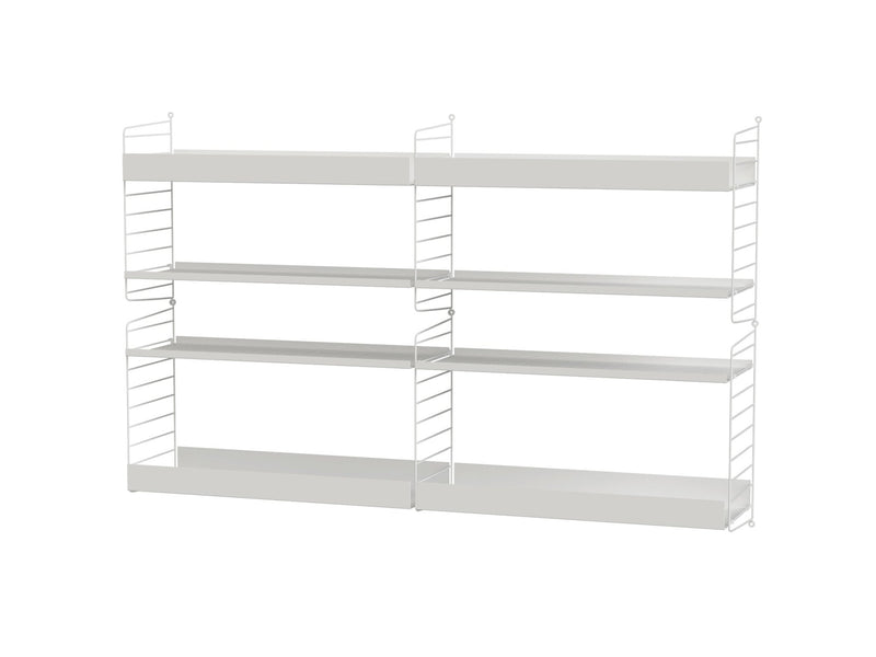 String Living Room Shelving - Unit L - String Furniture - Shelving - White - HORNE