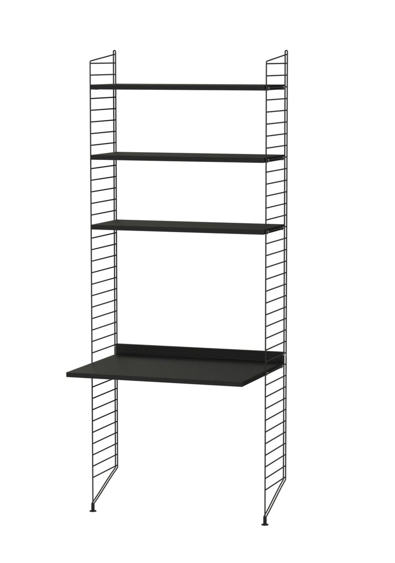 String Workspace Desk/Shelving - Unit A - String Furniture - Shelving - White - HORNE