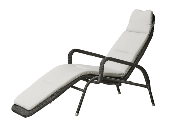 Sunrise Sunchair - Cane Line - Outdoor Furniture - White Natté w/QuickDry & Airflow System - HORNE