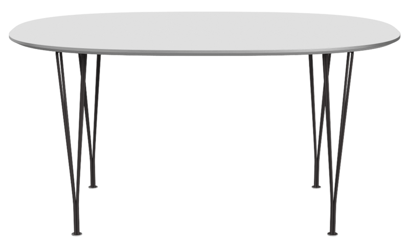 Superellipse™ Dining Table - Fritz Hansen - Table + Task - Clear Lacquered Walnut - Chromed Steel - HORNE