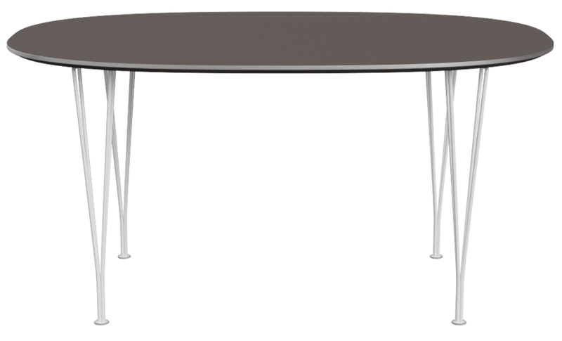 Superellipse™ Dining Table - Fritz Hansen - Table + Task - Clear Lacquered Walnut - Chromed Steel - HORNE