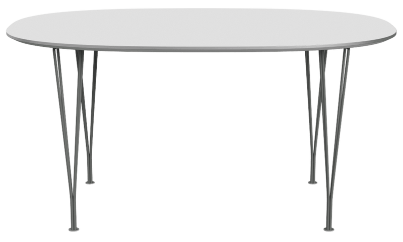 Superellipse™ Dining Table - Fritz Hansen - Table + Task - Clear Lacquered Walnut - Chromed Steel - HORNE