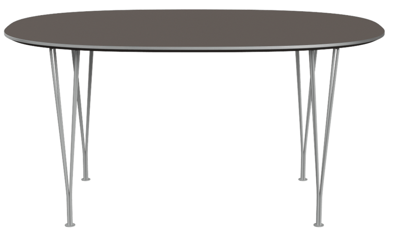 Superellipse™ Dining Table - Fritz Hansen - Table + Task - Clear Lacquered Walnut - Chromed Steel - HORNE