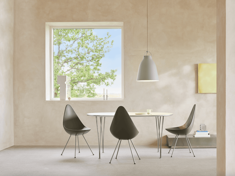 Superellipse™ Dining Table - Fritz Hansen - Table + Task - Clear Lacquered Walnut - Chromed Steel - HORNE