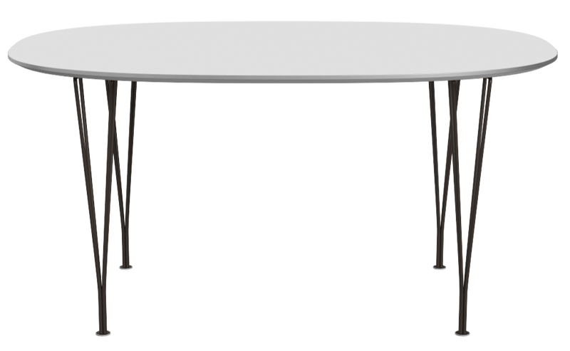 Superellipse™ Dining Table - Fritz Hansen - Table + Task - Clear Lacquered Walnut - Chromed Steel - HORNE