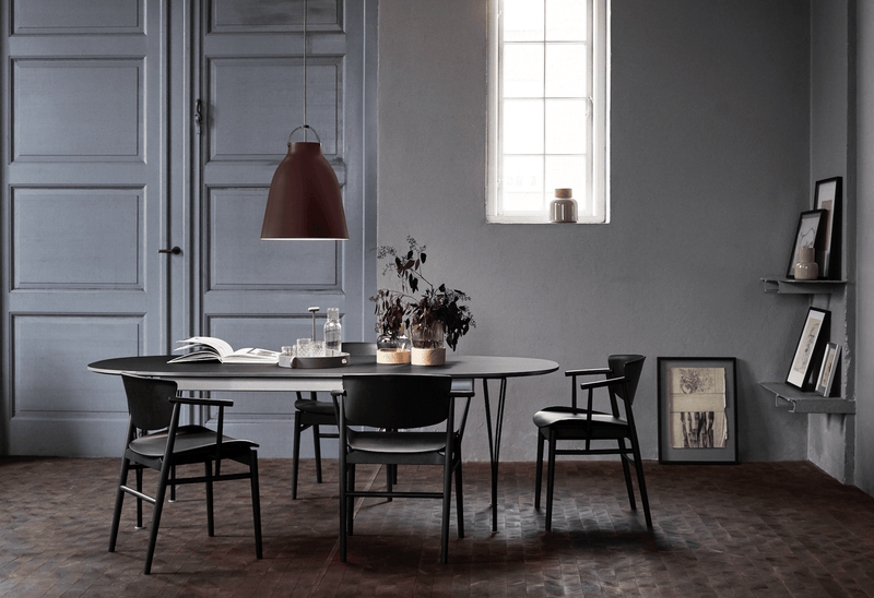 Superellipse™ Extendable Dining Table - Fritz Hansen - Table + Task - White Finix Laminate - Chromed Steel - HORNE