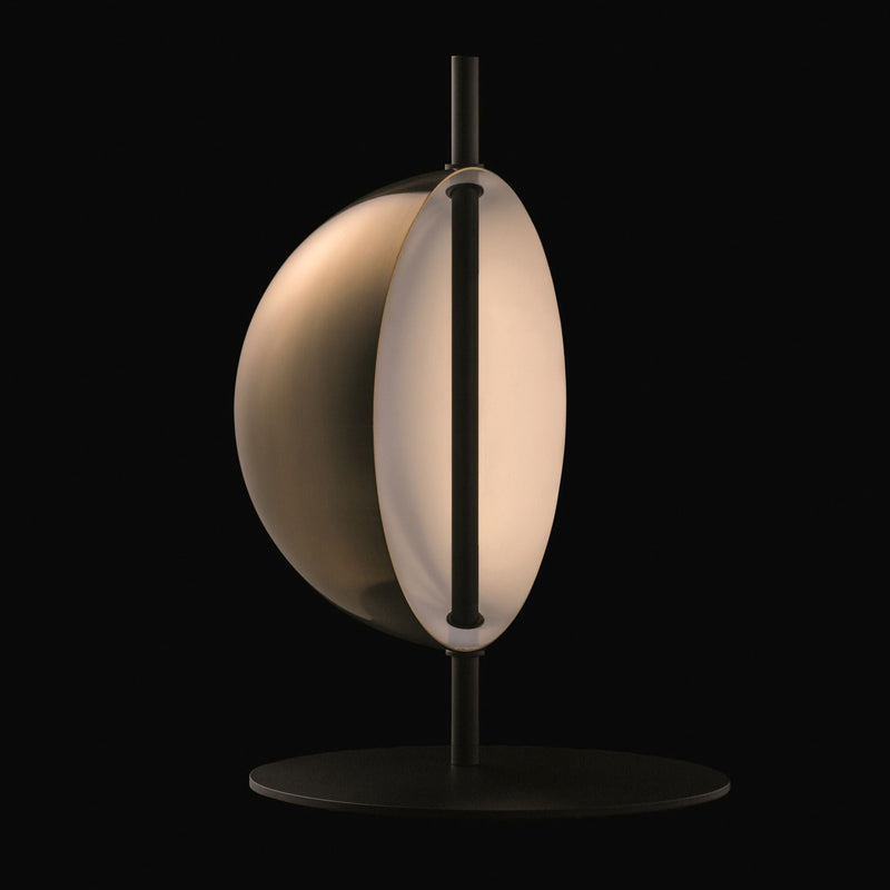 Superluna Table Lamp - Oluce - Table + Task - Black - HORNE