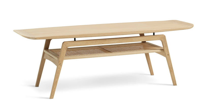 Surfboard Coffee Table - Warm Nordic - Tables - Oak - Without Shelf - HORNE