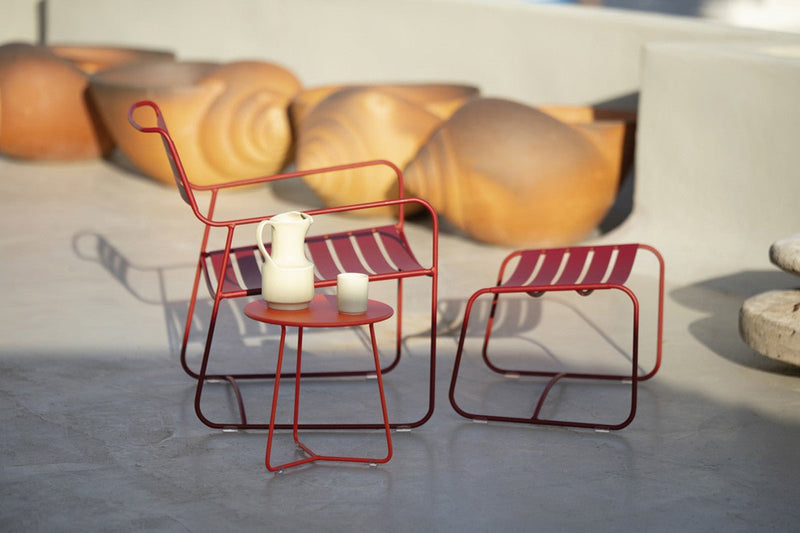 Surprising Footrest - Fermob Outdoor Furniture - Black Cherry - HORNE