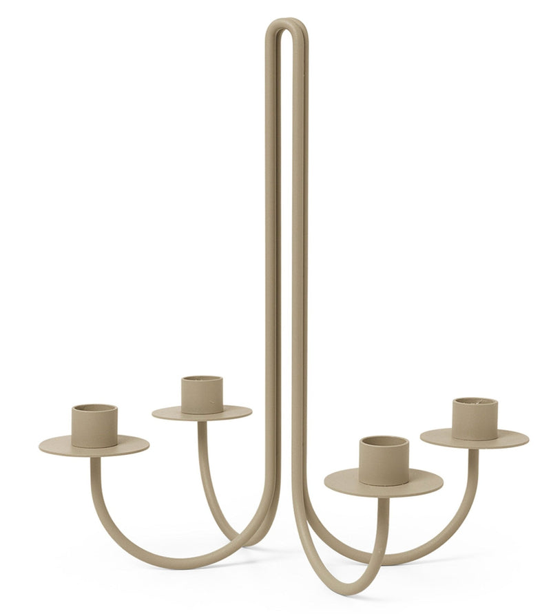 Sway Candelabra - Ferm Living - Candle Holders - Black - HORNE